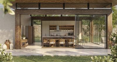 Tenha ambientes integrados com a natureza